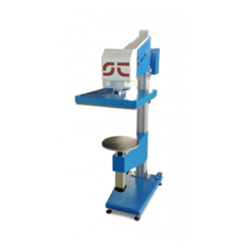 Termoressa pneumatica a una piastra da applicare a giostra automatica