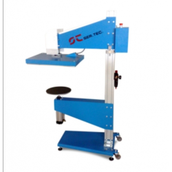 Termoressa pneumatica a una piastra da applicare a giostra automatica