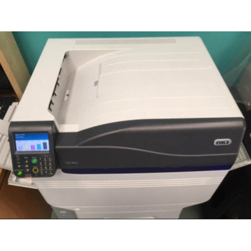 Stampante digitale usata OKI Pro 9541 con bianco e trasparente