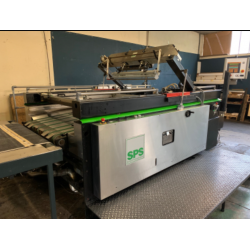 Linea serigrafica automatica usata SPS Vitessa G2 – formato 75 × 105 cm – con forno UV e stacker