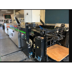 Linea serigrafica automatica usata SPS Vitessa G2 – formato 75 × 105 cm – con forno UV e stacker