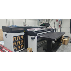 Plotter Latex usato HP R2000 ibrido Flatbed Roll-to-Roll