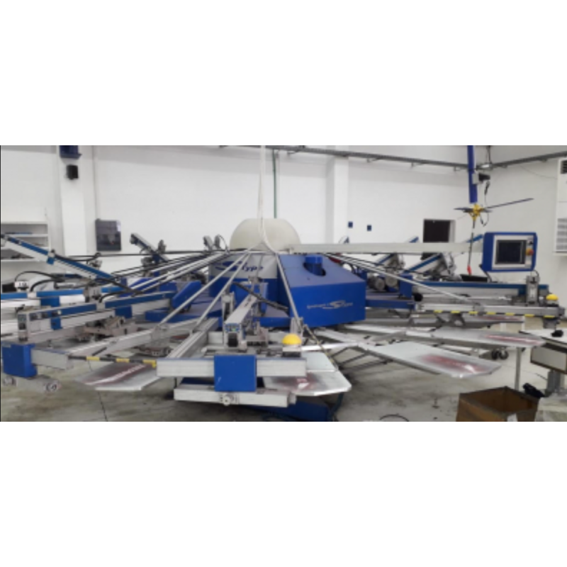 Giostra serigrafica automatica usata MHM S-Type 14/12 45×55