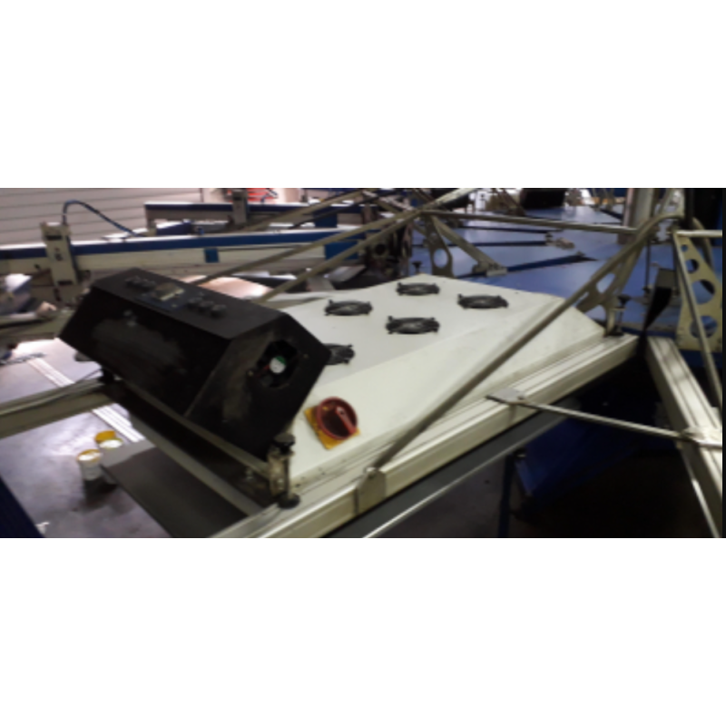 Giostra serigrafica automatica usata MHM Syncroprint 3000 7/10 – anno 2004 – formato fino a 60 × 120 cm