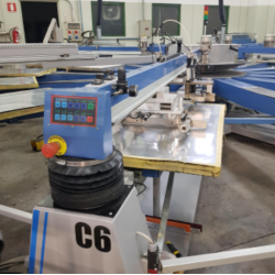 Giostra serigrafica automatica usata Tek Ind Alfa Plus 70×100