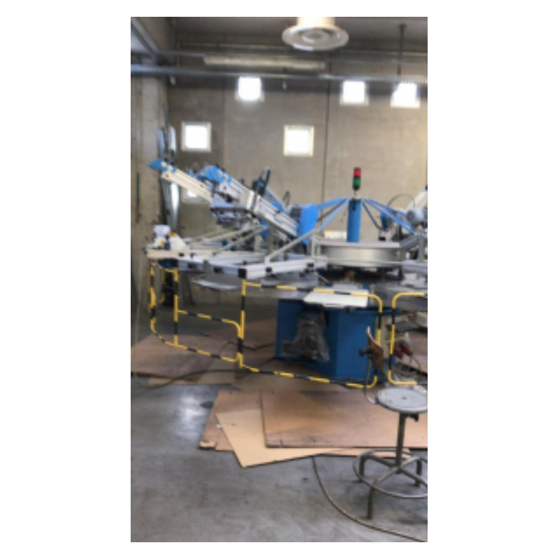 Giostra serigrafica automatica usata SCHENK Spider – 6 colori – 10 piani – formato 45 × 60 cm