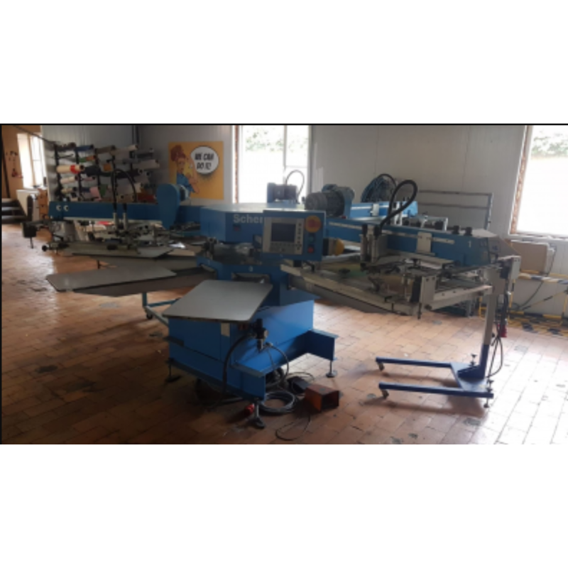 Giostra serigrafica automatica usata Schenk Easy 4 colori