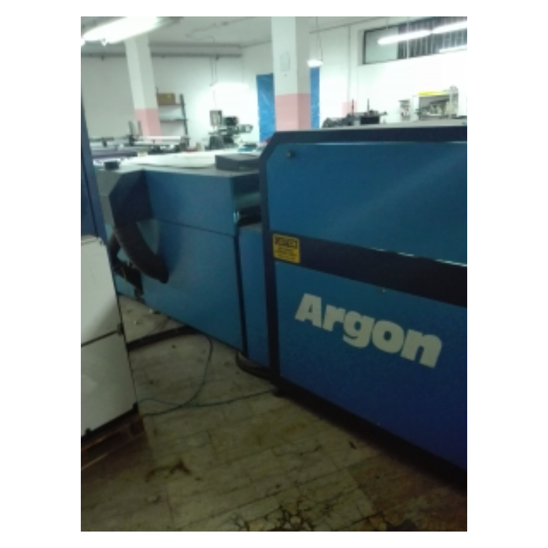 Macchina serigrafica piano-cilindrica usata Sakurai SC-102 – formato 72 × 102 cm – con forno Argon UV Dual e gruppo frigo