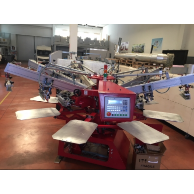 Giostra serigrafica automatica usata 6 colori 50×40