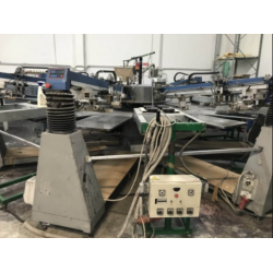 Giostra serigrafica usata Tek Ind Alfa Plus 6 colori 60×80