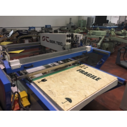 Macchina serigrafica piana usata Ser.Tec. S3P – piano in/out – 80 × 120 cm
