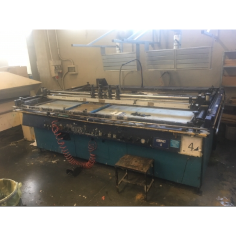Macchina serigrafica a libro usata Argon Compact – formato 120 × 300 cm