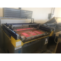Macchina serigrafica a libro usata Argon Unostar – levafoglio laterale a ponte – 80 × 120 cm