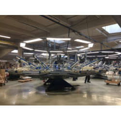 Giostra serigrafica usata MHM Syncroprint 4000 10 colori