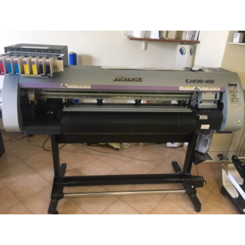 Plotter ecosolvente usato Mimaki CJV30-100 – stampa e taglio – 102 cm