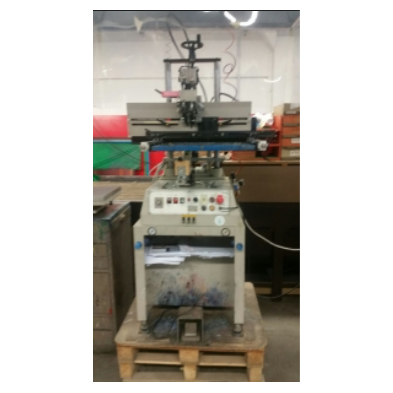 Macchina serigrafica multilevel usata Atma – stampa piano e tondo – 30 × 50 cm