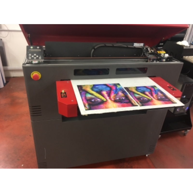 Stampante UV Led flatbed usata Beled 600 600×450