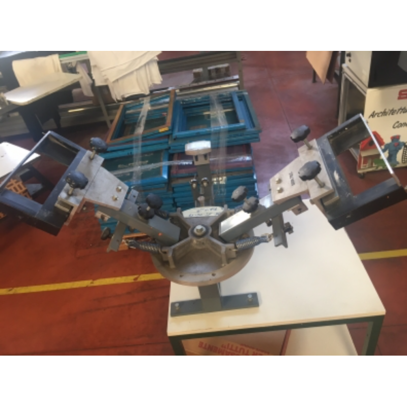 Giostrina serigrafica usata Ser.Tec – 2 colori – per capellini – telai curvi