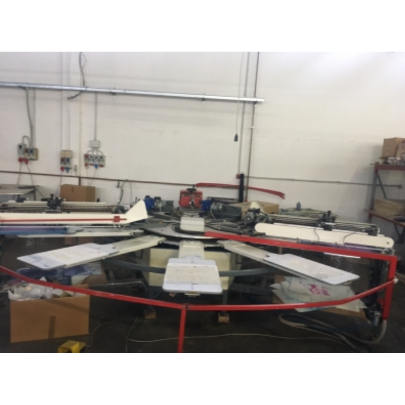 Giostra serigrafica automatica usata Stella – 4 colori – 10 piani – 60 × 80 cm