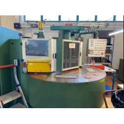 Macchina ad alta frequenza Bizeta salda-trancia – tavola rotante – piano 50 × 40 cm