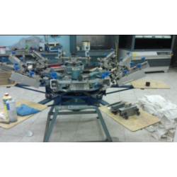 Giostra serigrafica manuale 6 colori M&R Chameleon usata