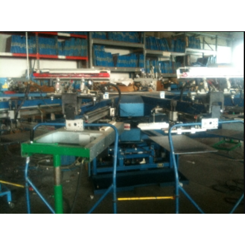 Giostra serigrafica automatica M&R Challenger 12 colori usata | Ser.Tec