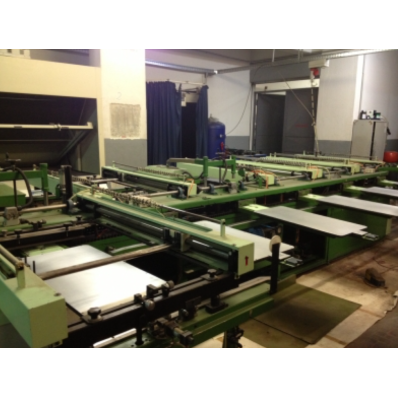 Giostra serigrafica automatica Siasprint 6 colori 60 × 90 cm usata | Ser.Tec