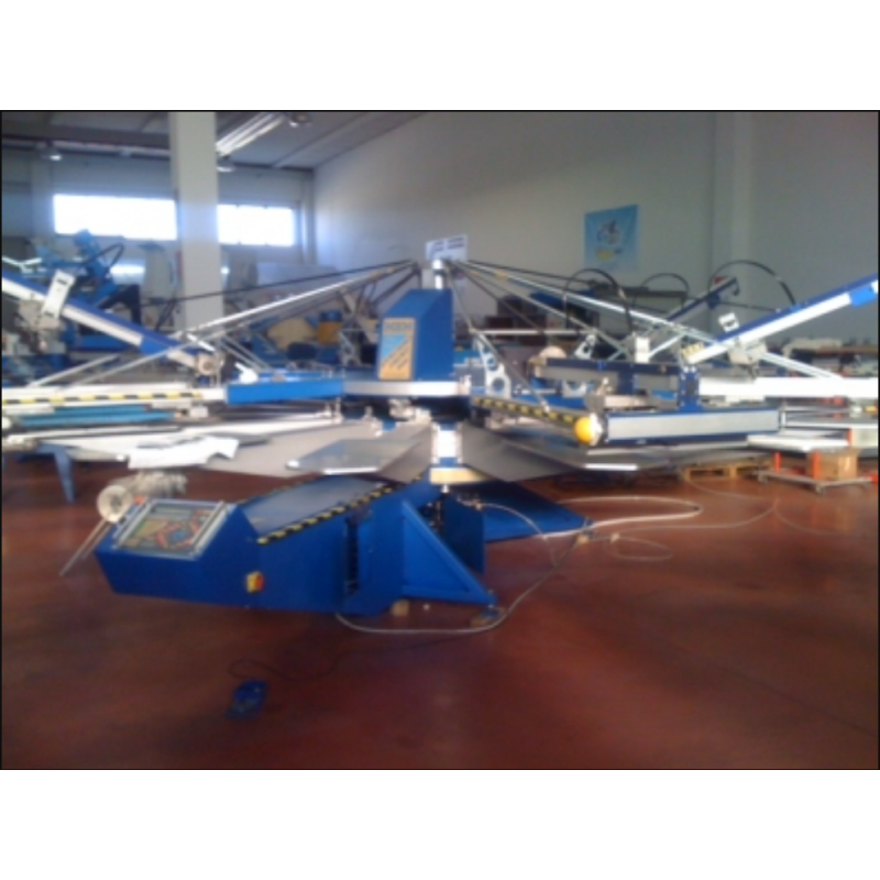 Giostra serigrafica automatica MHM Synchroprint 3000 6/14 usata
