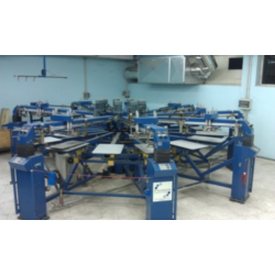 Giostra serigrafica automatica Pannon 8 colori 14 piani usata