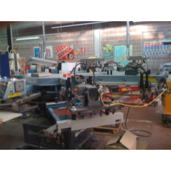 Giostra serigrafica automatica M&R Sportsman 6 colori 8 tavole usata