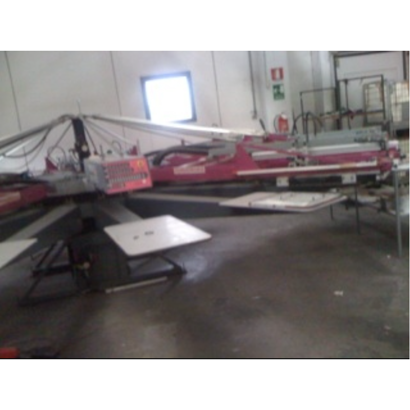 Giostra serigrafica automatica Hebbecker Versatronic 10 colori 22 tavole usata