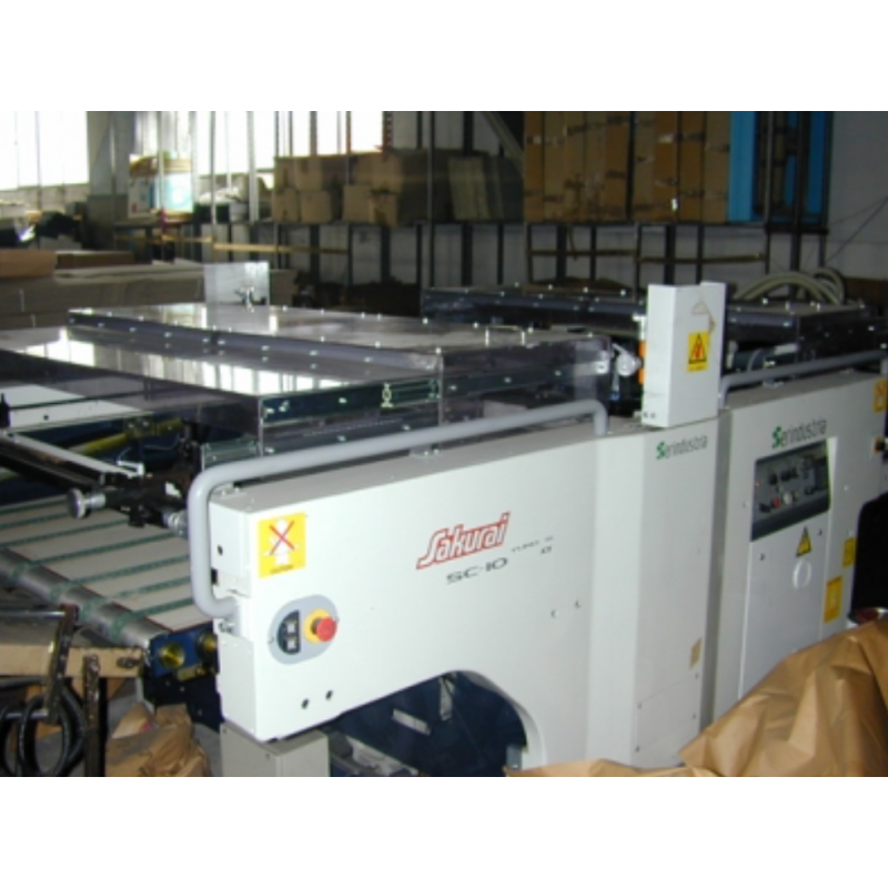 Macchina serigrafica pianocilindrica Sakurai 70x100 usata
