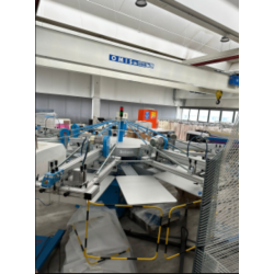 Giostra serigrafica automatica usata SCHENK Spider – 6 colori – 14 piani – formato 60 × 45 cm