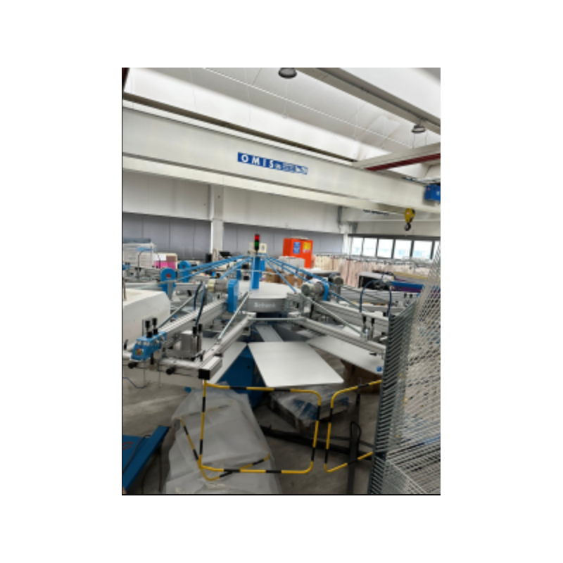 Giostra serigrafica automatica usata SCHENK Spider 6 colori